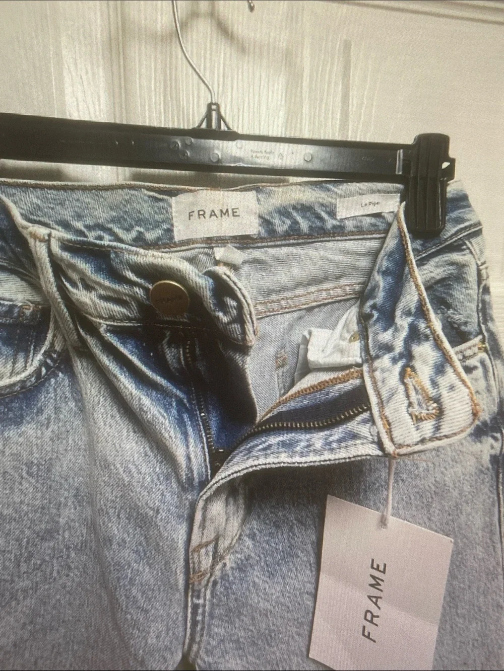 Frame Denim Pale Blue Straight Leg Jeans - Picture 5 of 10